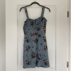 Blue floral dress
